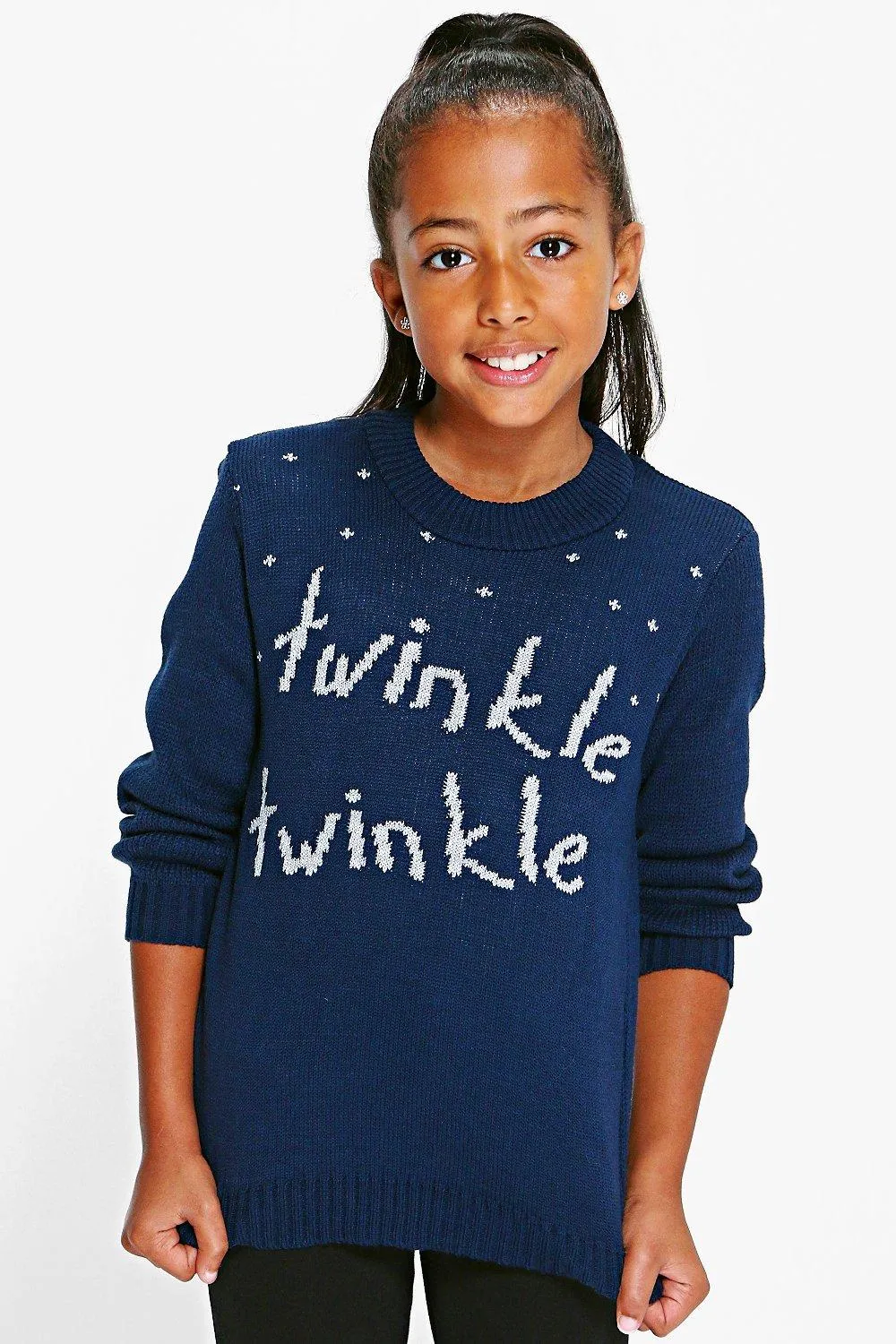 Girls Twinkle Twinkle Christmas Sweaters