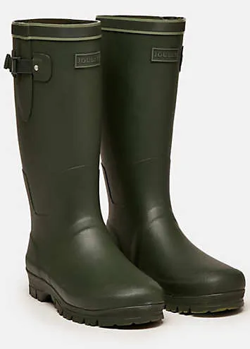 Heritage Green Adjustable Neoprene Lined Tall Wellies by Joules | Look Again