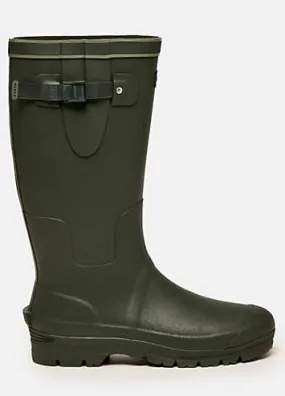 Heritage Green Adjustable Neoprene Lined Tall Wellies by Joules | Look Again