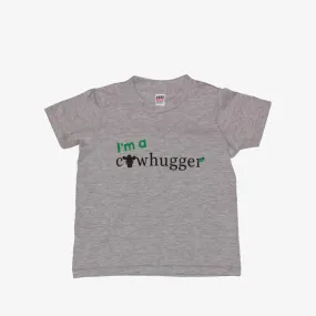 I'm A Cowhugger - Toddler Crew Tee -  Heather Grey