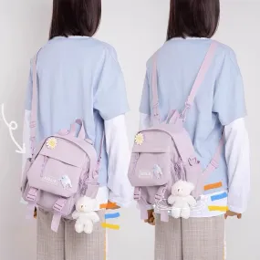 INS PASTEL PURPLE LIGHTWEIGHT MINI SMALL BACKPACK BY90109