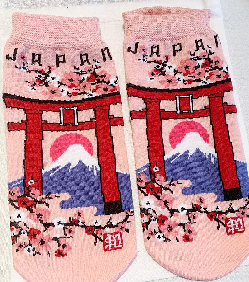 Japanese Kawaii Cute Ankle Socks - Fuji Inari