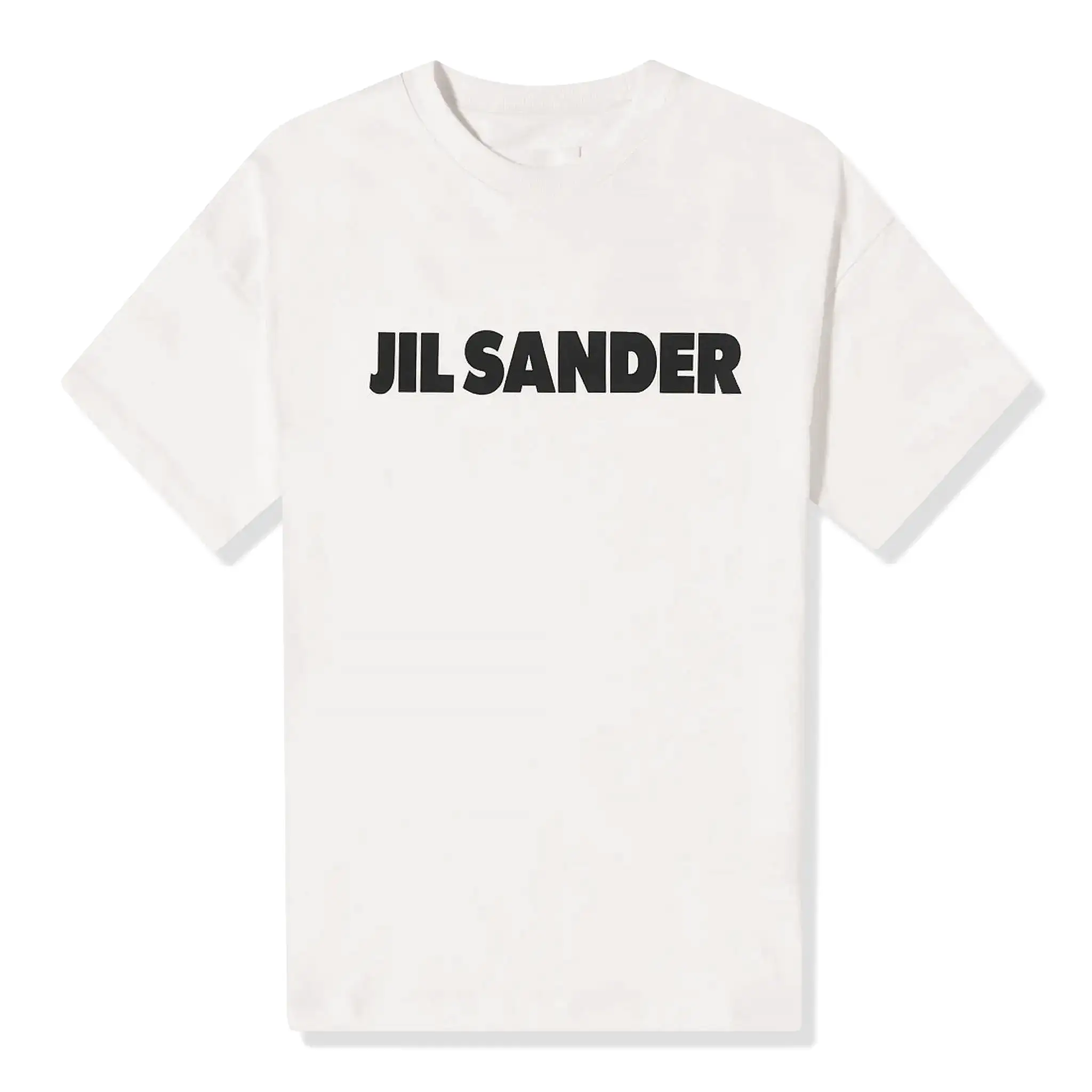 Jil Sander Logo Printed Cosmic Latte T Shirt