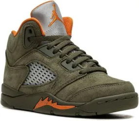 Jordan Kids Air Jordan 5 Olive sneakers Green