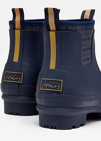 Joules Foxton Navy Neoprene Lined Ankle Wellies | Grattan