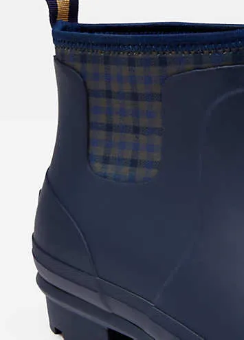 Joules Foxton Navy Neoprene Lined Ankle Wellies | Grattan