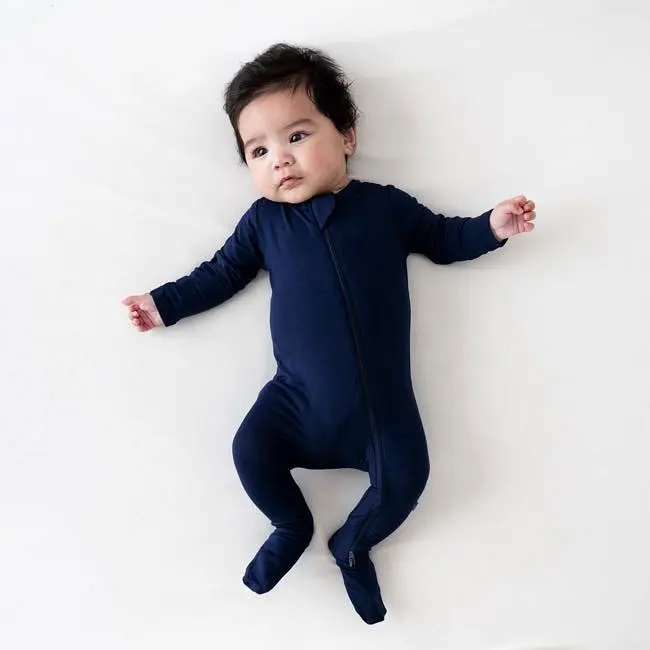 Kyte Baby Zippered Footie in Navy