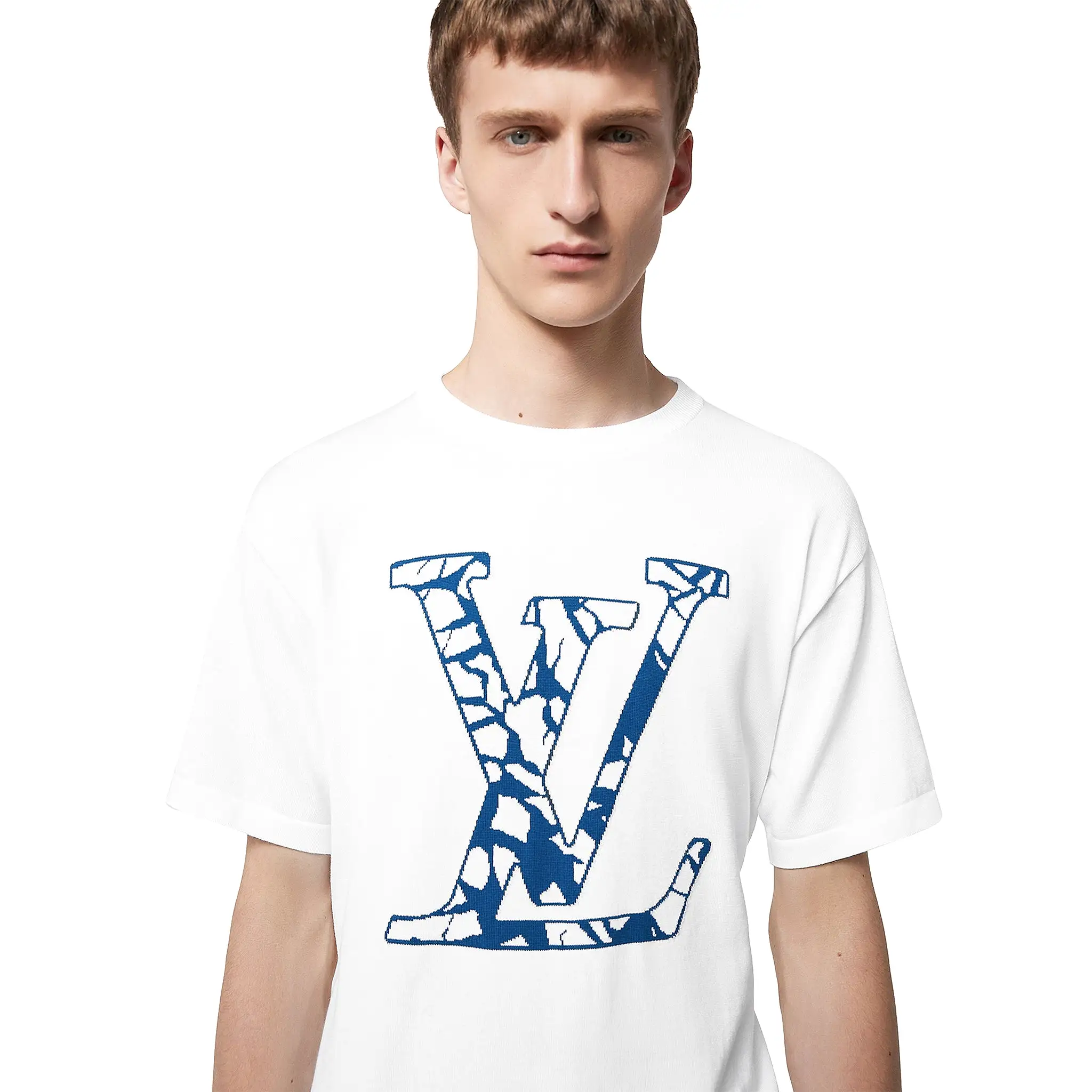 Louis Vuitton LV Ice Milk White Crewneck T Shirt