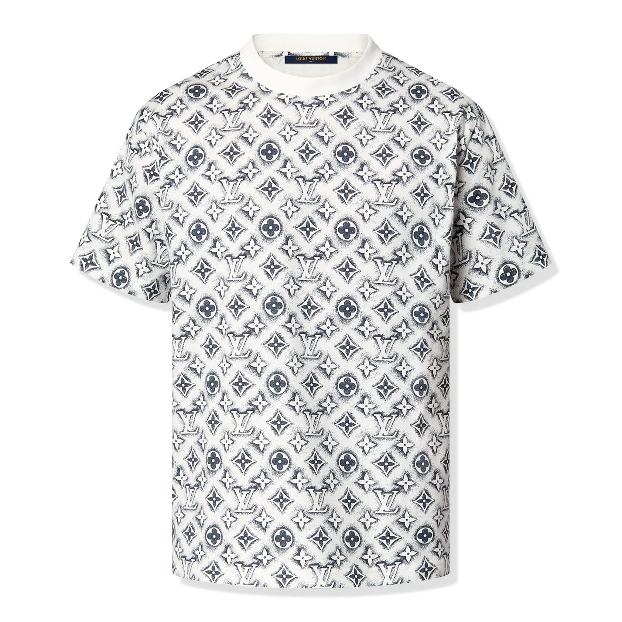 Louis Vuitton Monogram White Deep Black T Shirt