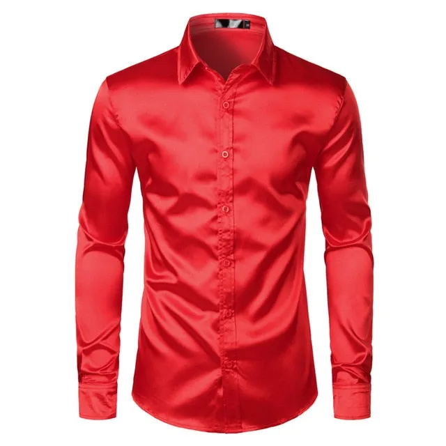 Luxury Brand New Casual Slim Fit Shirts for Wedding.