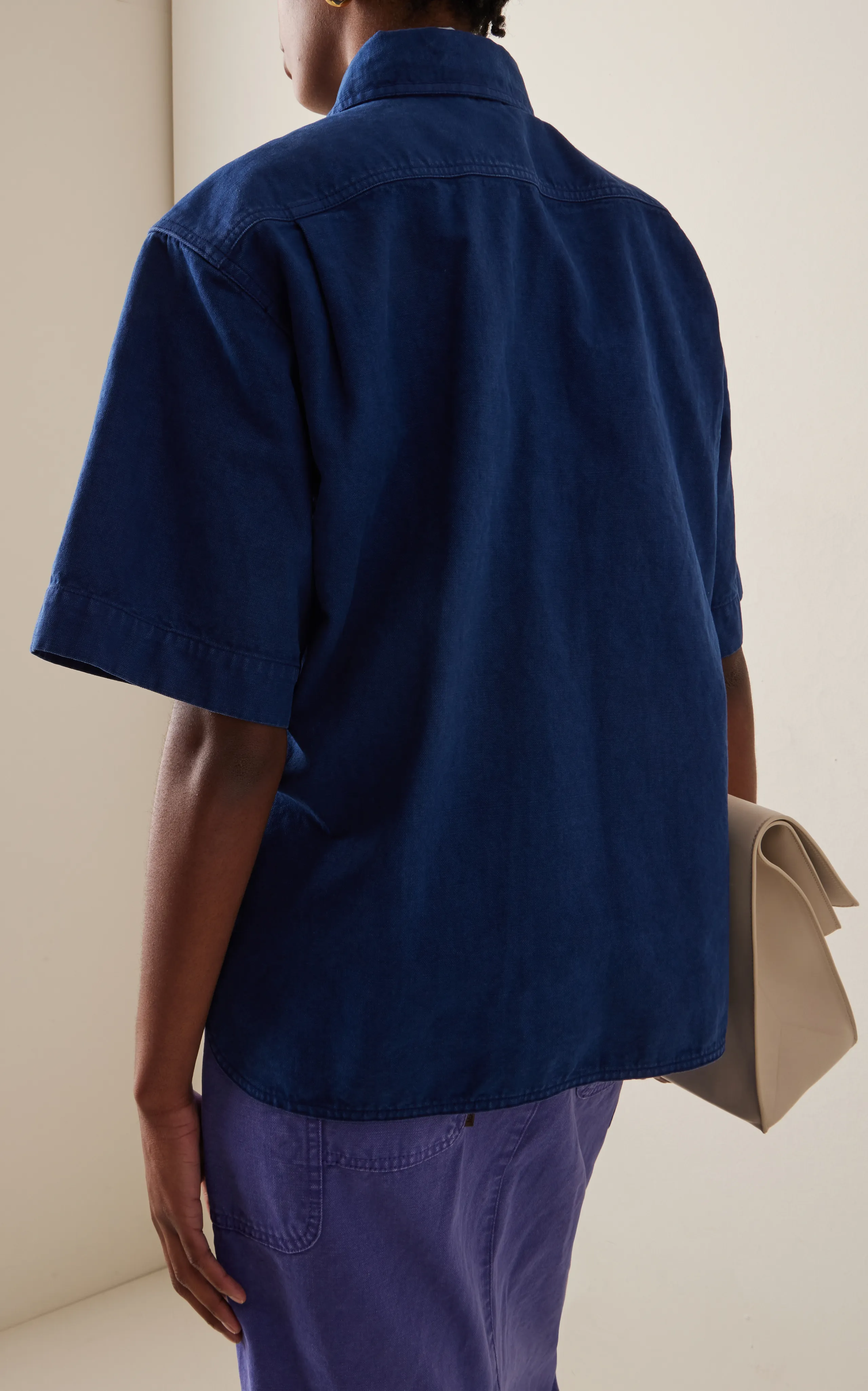 Max Mara Gabriel Oversized Canvas Shirt