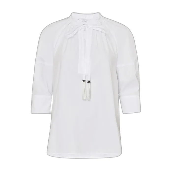 MaxMara  |Cropped Plain Office Style Elegant Style Shirts & Blouses