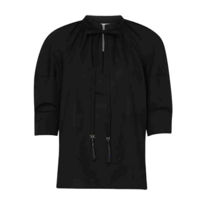 MaxMara  |Cropped Plain Office Style Elegant Style Shirts & Blouses