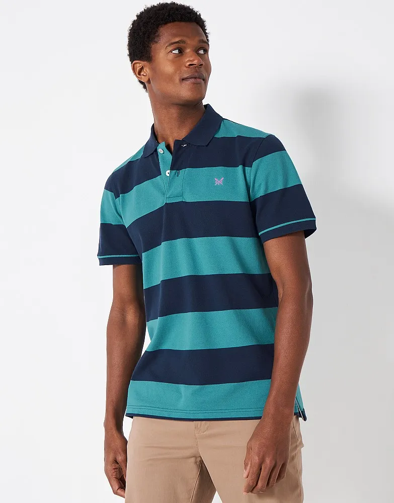 Men's Heritage Stripe Polo Shirt from Crew Clothing Company