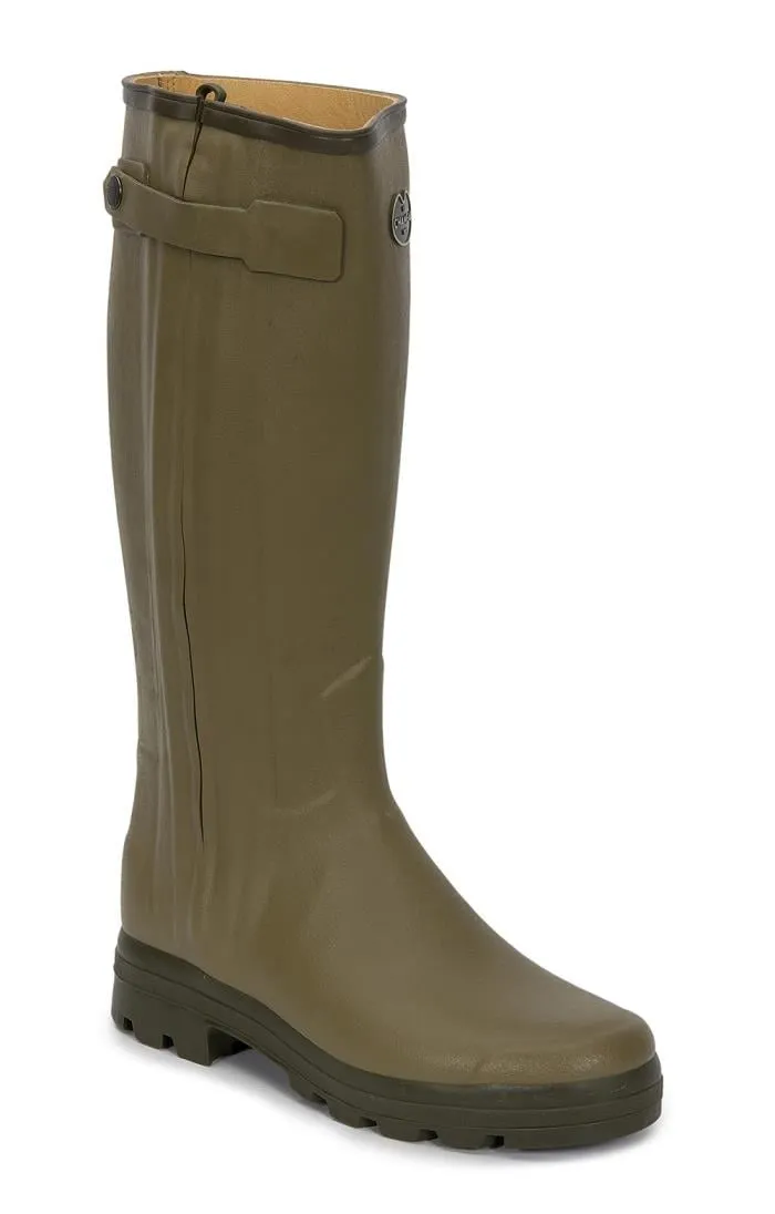 Men's Le Chameau Chasseur Leather Lined Full Zip Wellies