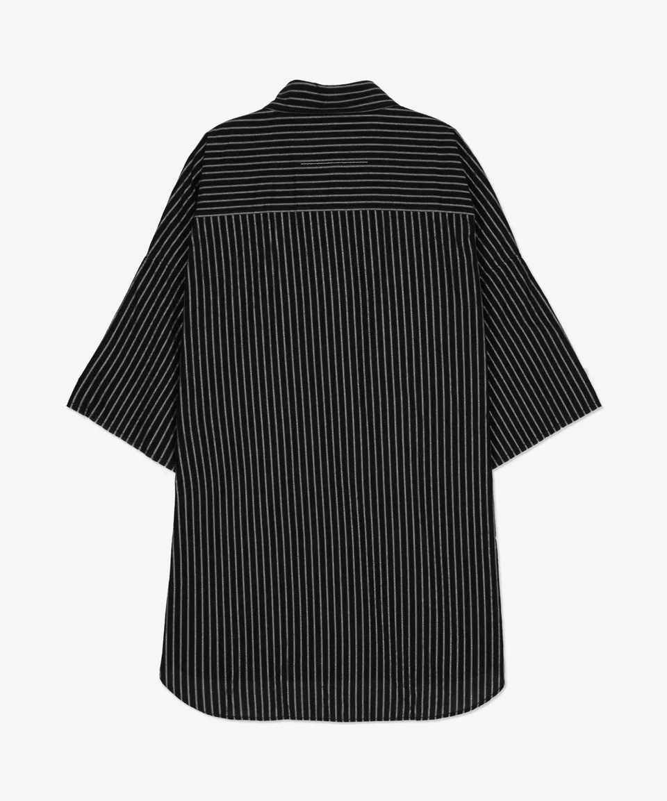 MM6 Maison Margiela  |Stripes Street Style Plain Short Sleeves Logo Shirts