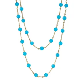 Mogul Sleeping Beauty Turquoise Bead Necklace