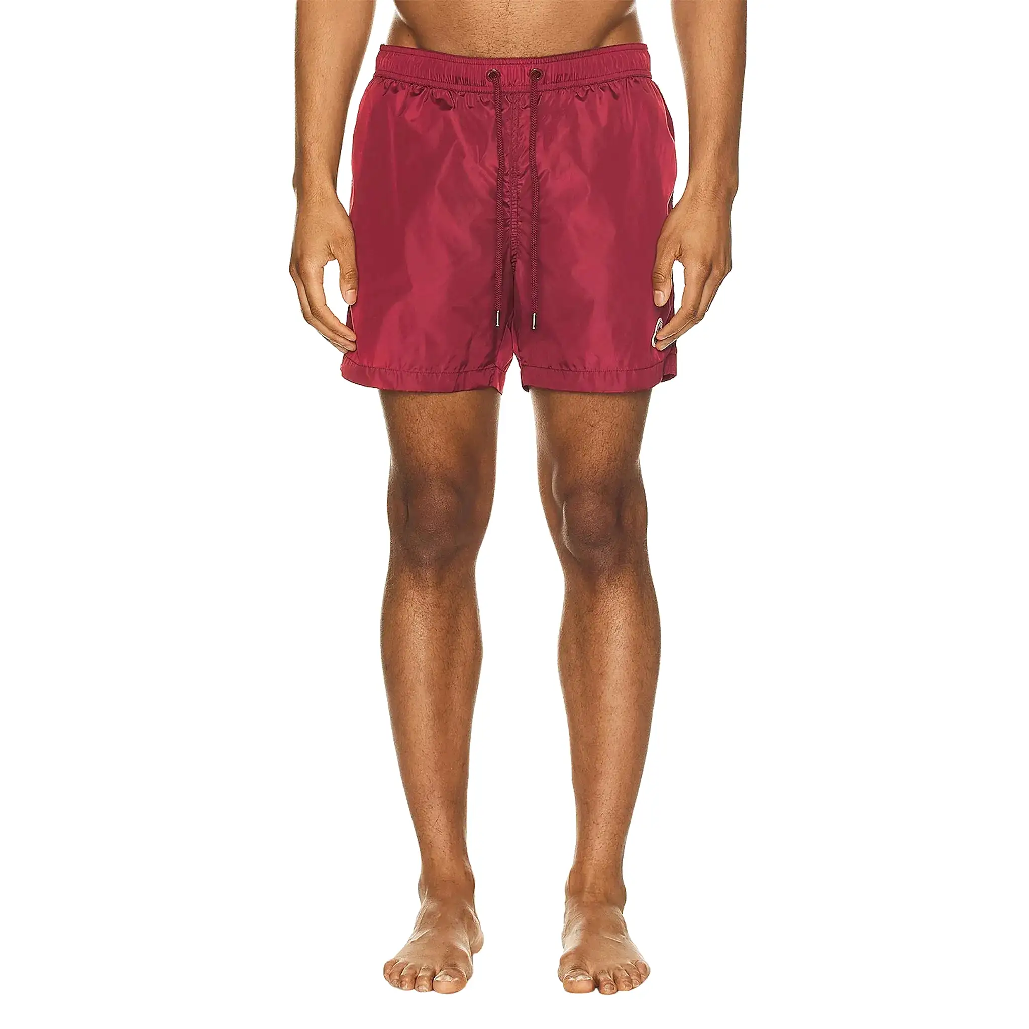 Moncler Burgundy Swim Shorts