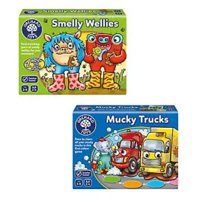 Mucky Trucks & Smelly Wellies Games by Orchard Toys | Look Again