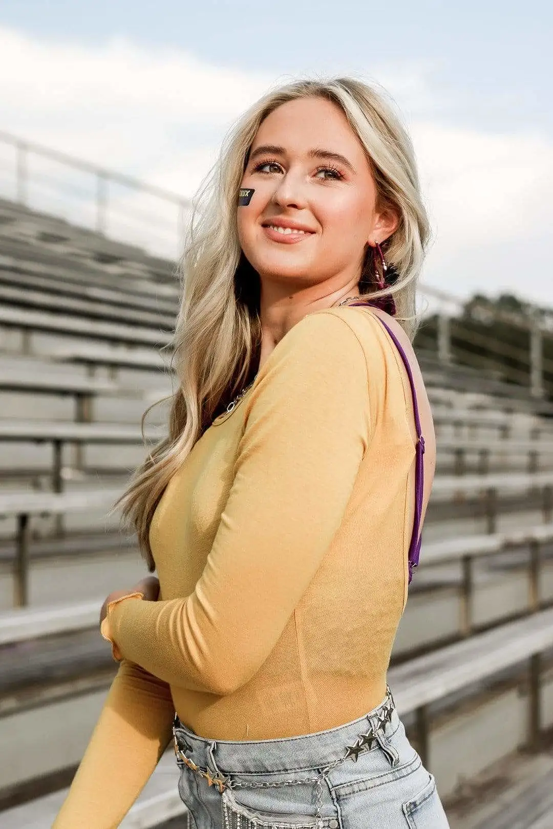 Mustard Plunging Back Bodysuit