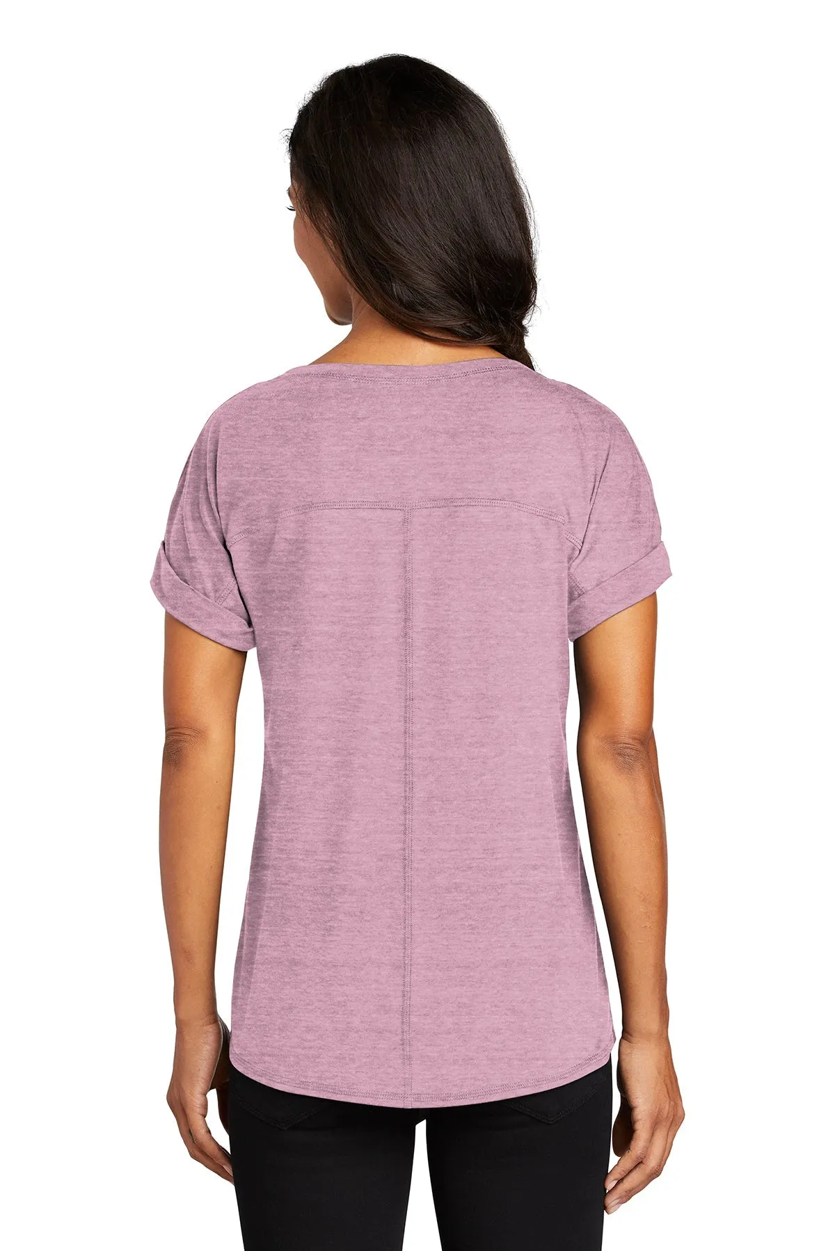 OGIO Ladies Luuma Cuffed Custom Tees, Lilac Heather