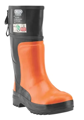 Oregon Yukon   Safety Chainsaw Wellies Orange / Black Size 11 - Screwfix