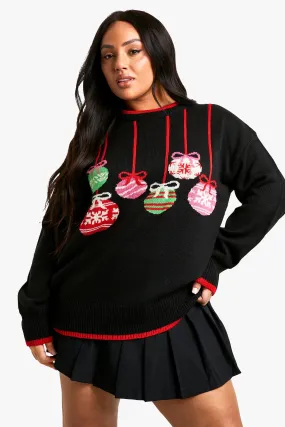 Plus Bauble Christmas Sweater