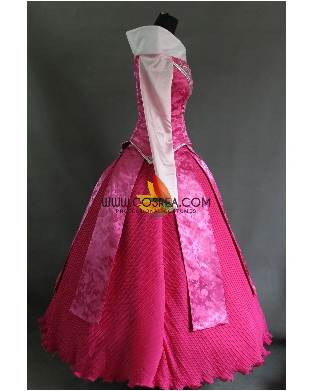 Princess Aurora Embroidered Brocade Sleeping Beauty Cosplay Costume