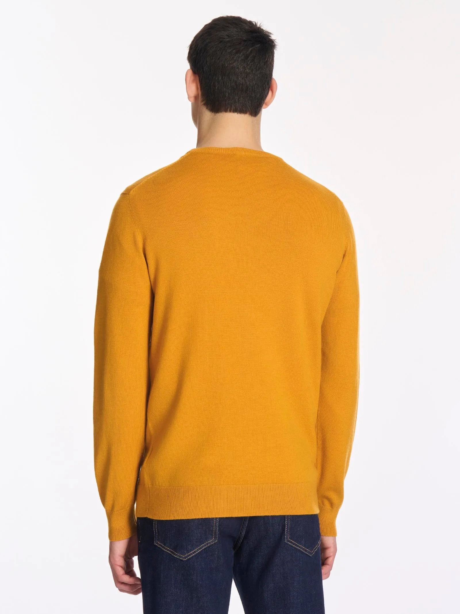 Pull girocollo in filato Sport Wool - Acero