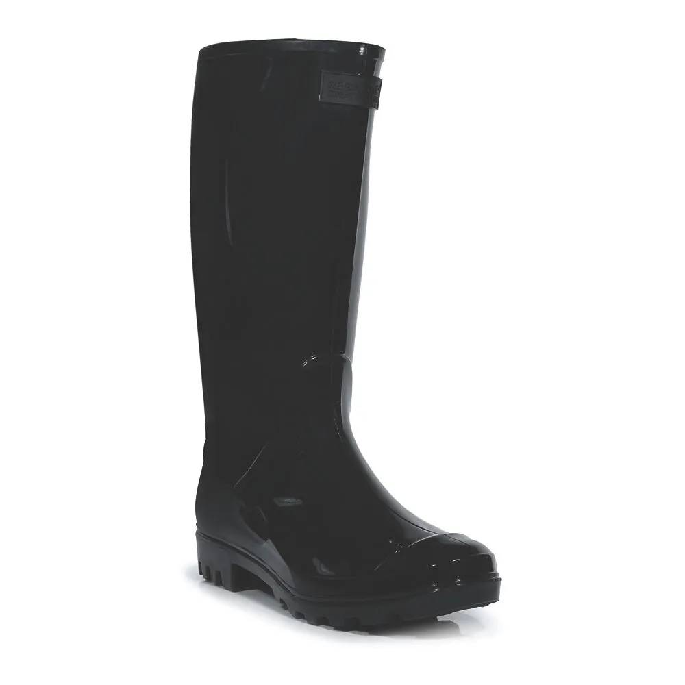 Regatta Lady Wenlock Metal Free Womens Non Safety Wellies Black Size 4 - Screwfix