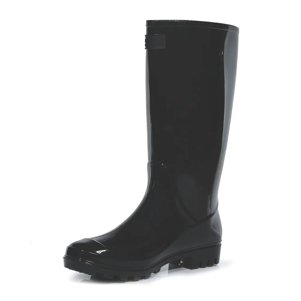 Regatta Lady Wenlock Metal Free Womens Non Safety Wellies Black Size 4 - Screwfix