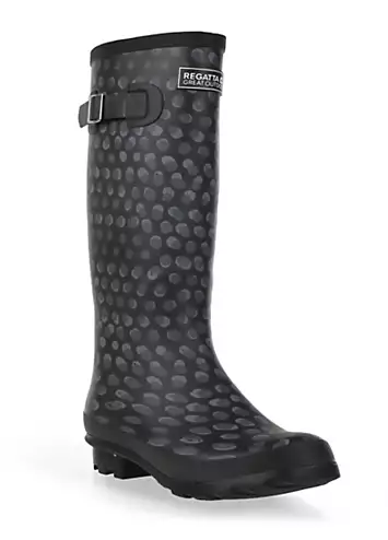 Regatta Women’s Fairweather II Black Animal Print Wellies