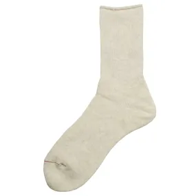 RoToTo - Washi Pile Crew Socks - Oatmeal