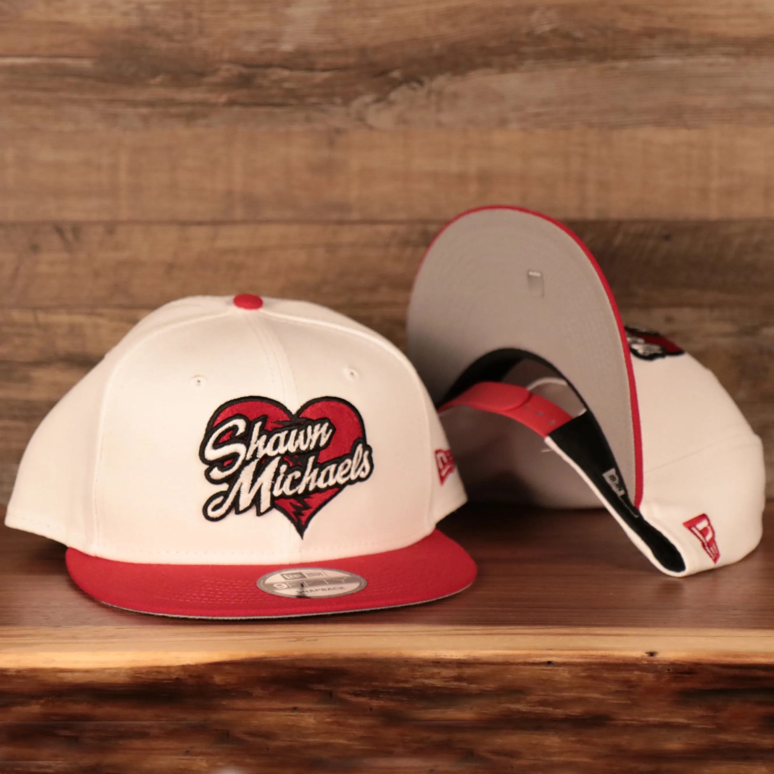 Shawn Michaels HeartBreak Kid White 9Fifty Gray Bottom Snapback