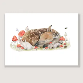 Sleeping Doe Print