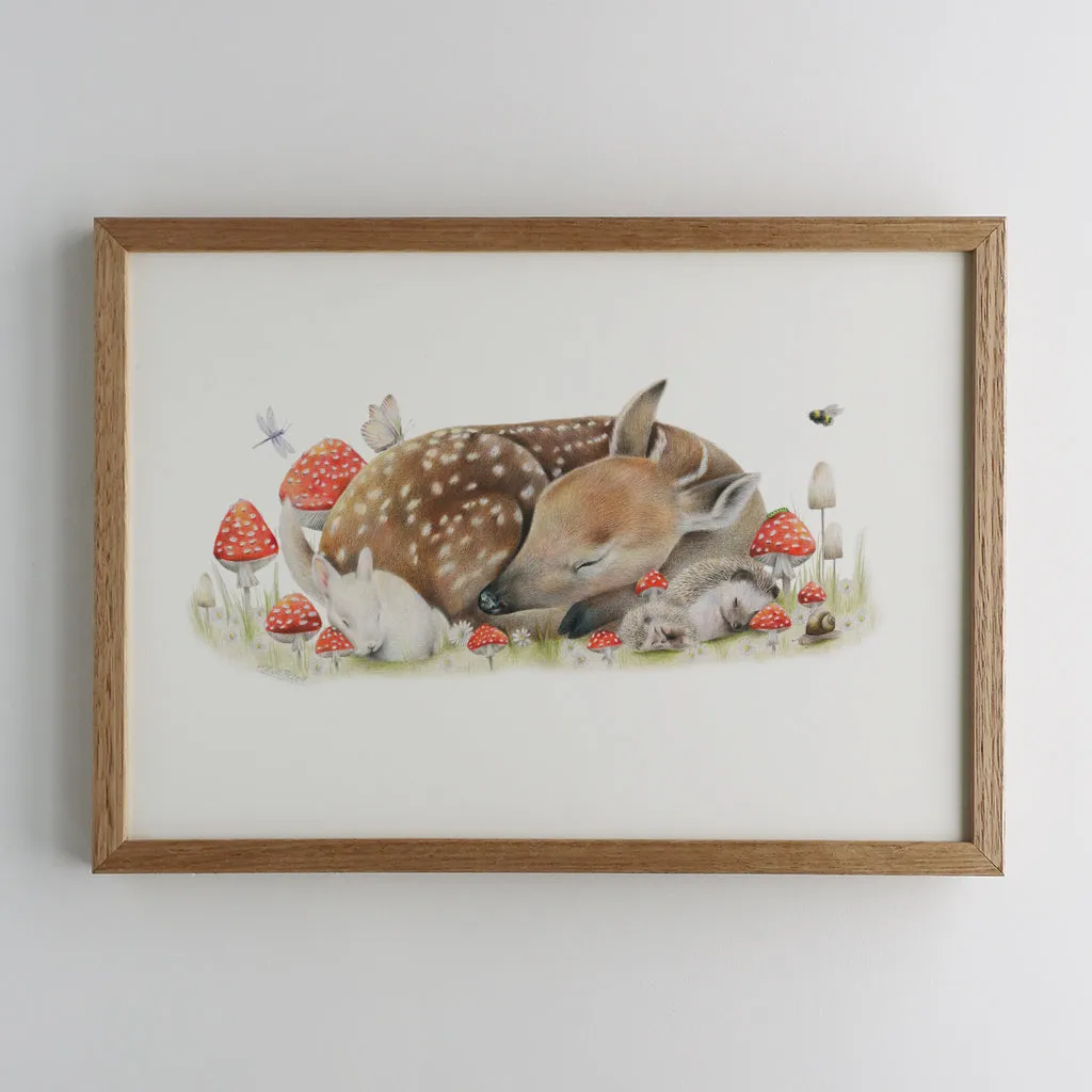 Sleeping Doe Print