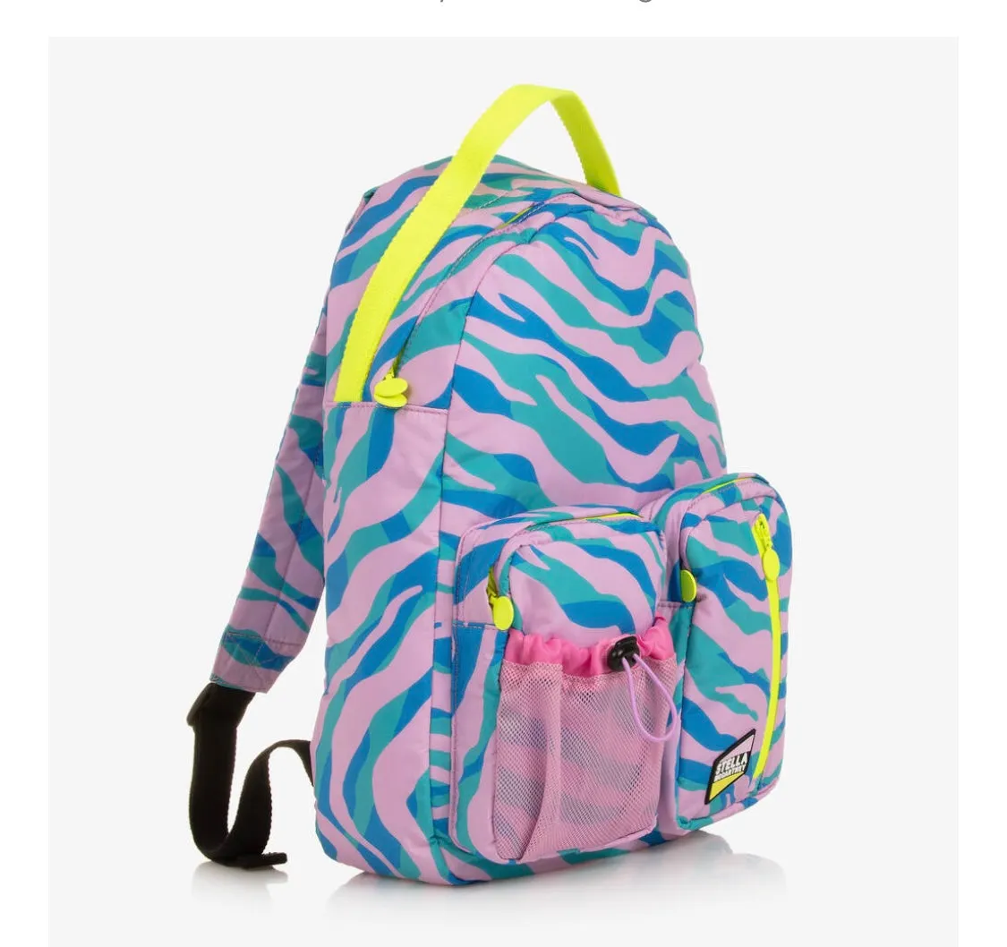 Stella McCartney Girl's Zebra Sport Backpack