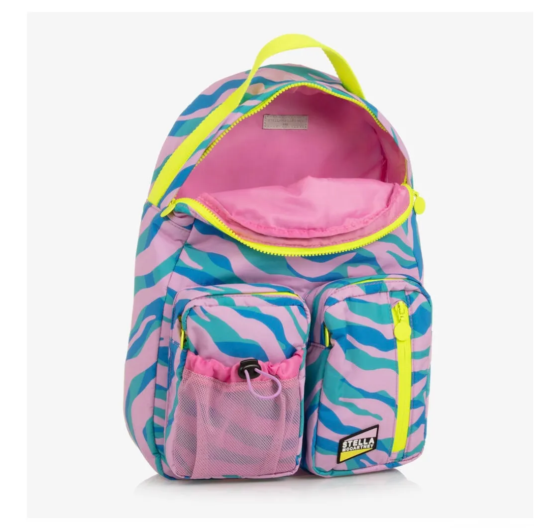 Stella McCartney Girl's Zebra Sport Backpack