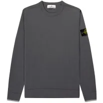 Stone Island Crewneck Stretch Wool Knit Lead