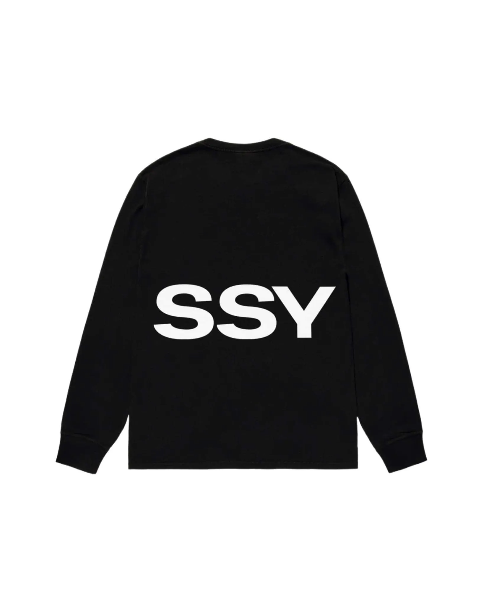 STUSSY All Caps Ls Tee Black