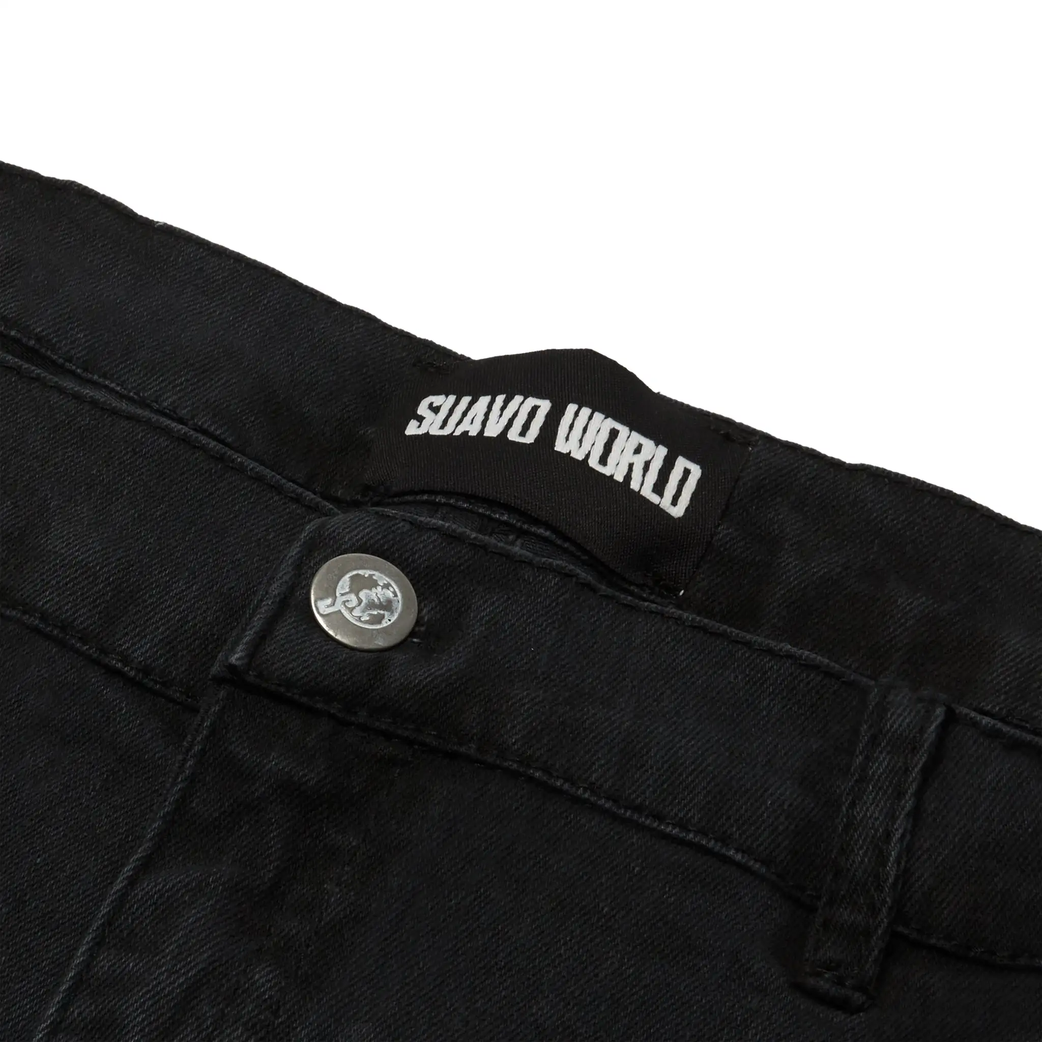 Suavo World Flare Denim Washed Black