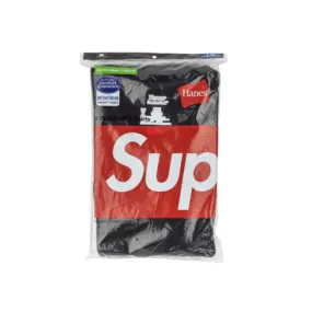 Supreme Hanes Tagless Tees (3 Pack) Black