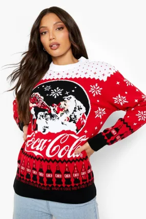 Tall Coca-Cola Licensed Christmas Sweater