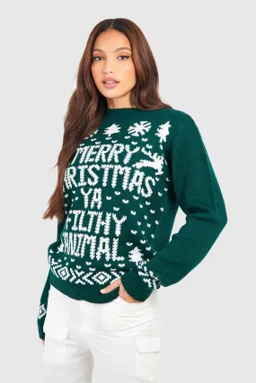 Tall Filthy Animal Christmas Sweater