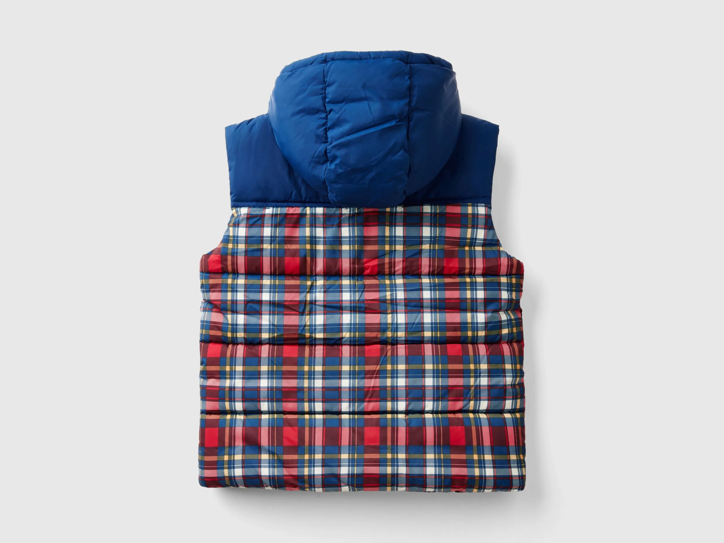 Tartan padded vest - Multi-color | Benetton