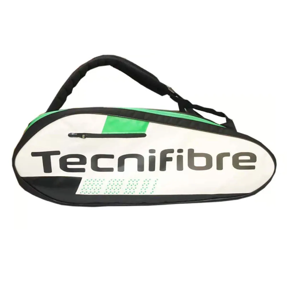 Tecnifibre 12R Green Squash Kit Bag (Black/White/Green)