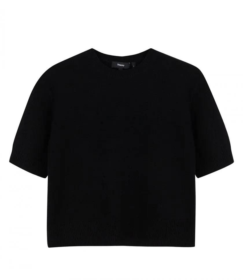 THEORYCROP TEE CASHMERE