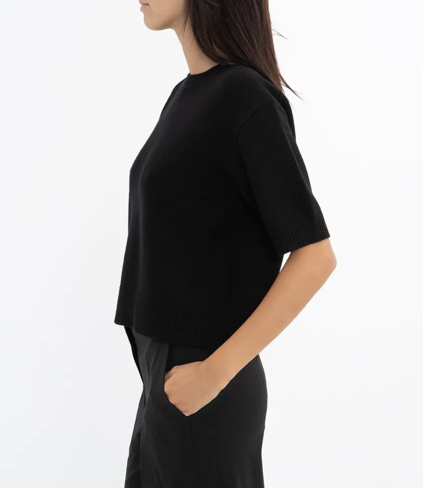 THEORYCROP TEE CASHMERE