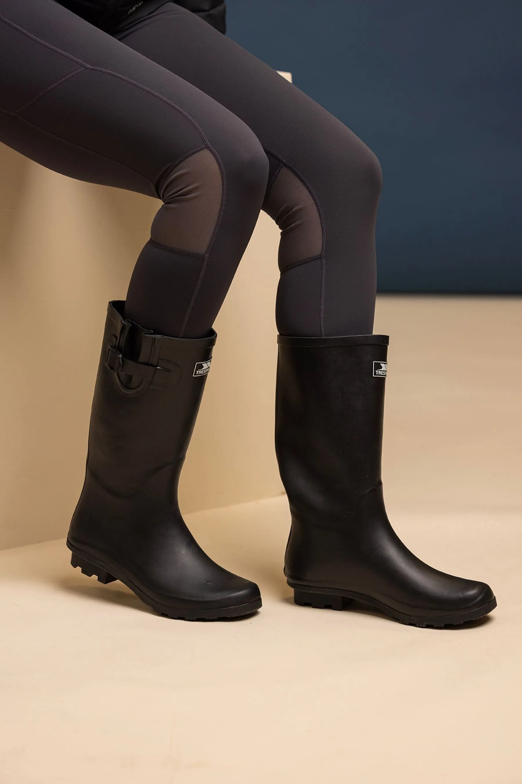 Trespass Damon Black Wellies