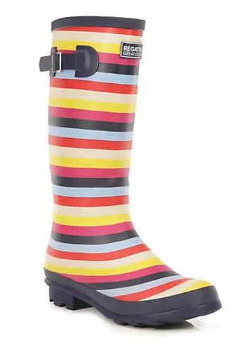 Women’s Fairweather II Multicoloured Stripe Wellies by Regatta | Look Again